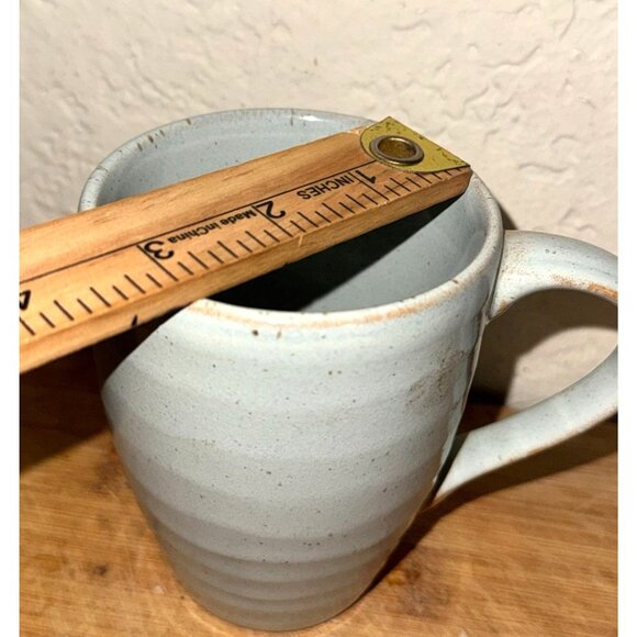 Handcrafted Stoneware Mug 5" Tall Dishwasher & Microwave Safe - Picture 4 of 4
